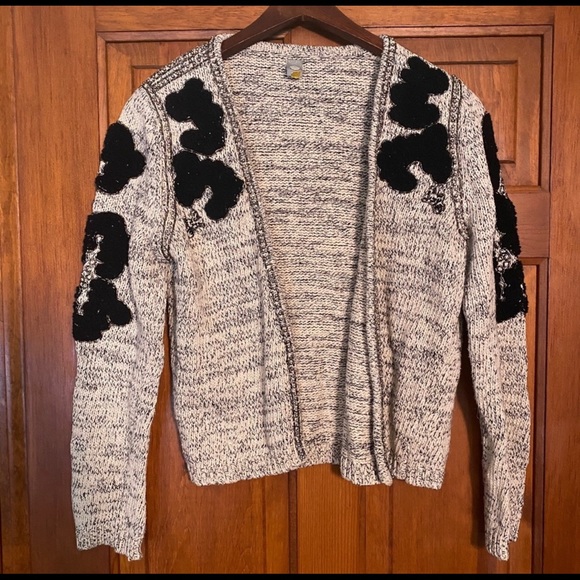 Anthropologie Knitted & Knotted Beaded Cardigan S - Picture 2 of 8